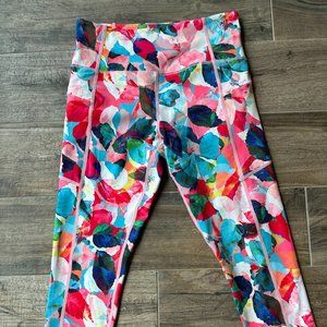 Zyia Floral Capri Leggings